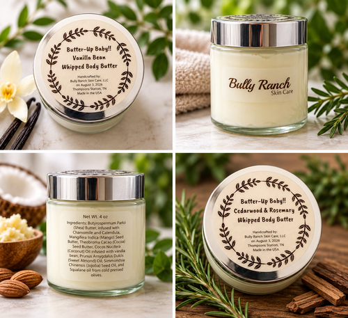 Butter-Up Baby!! Cedarwood & Rosemary Whipped Body Butter